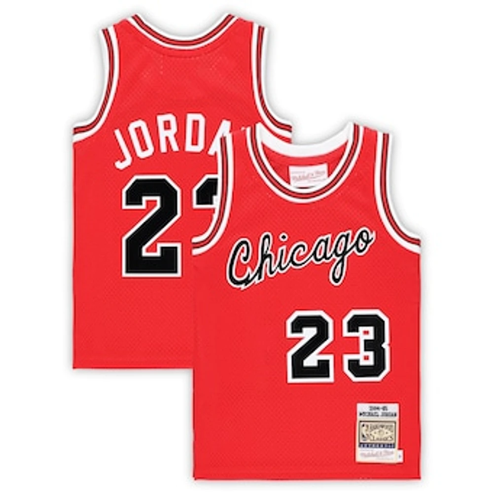 Preschool Mitchell & Ness Michael Jordan Red Chicago Bulls Hardwood Classics 1984/85 Authentic Swingman Jersey