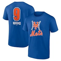 Men's Brandon Nimmo Royal New York Mets Fastball Player Name & Number T-Shirt