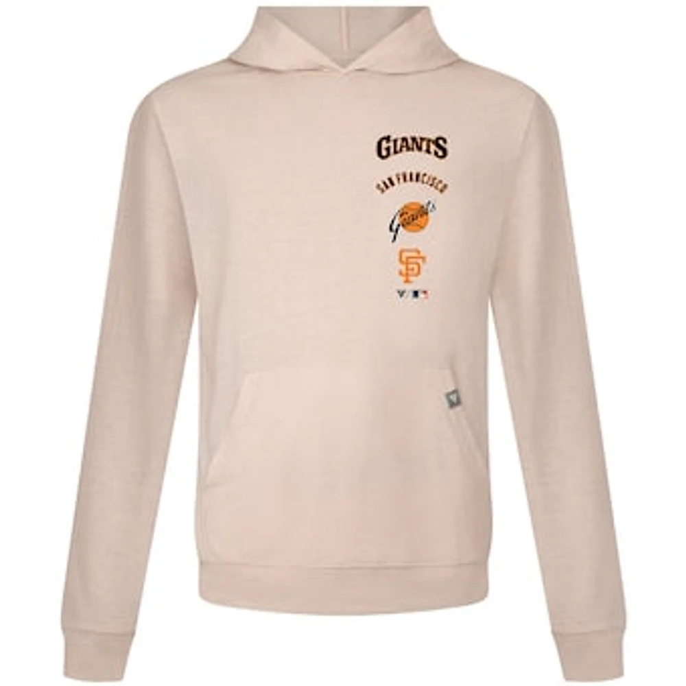 Men's Levelwear Cream San Francisco Giants Base Line Pullover Hoodie