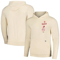 Men's Levelwear Cream St. Louis Cardinals Base Line Pullover Hoodie