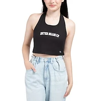 Women's Hype and Vice Black Inter Miami CF Tailgate Halter Cropped Top