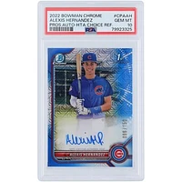 Alexis Hernandez Chicago Cubs Autographed 2022 Bowman Chrome HTA Choice Refractor #CPA-AH #/150 PSA Authenticated 10 Rookie Card