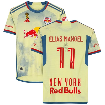 Elias Manoel New York Red Bulls Autographed Fanatics Authentic Match-Used #11 Jersey from the 2023 MLS Season