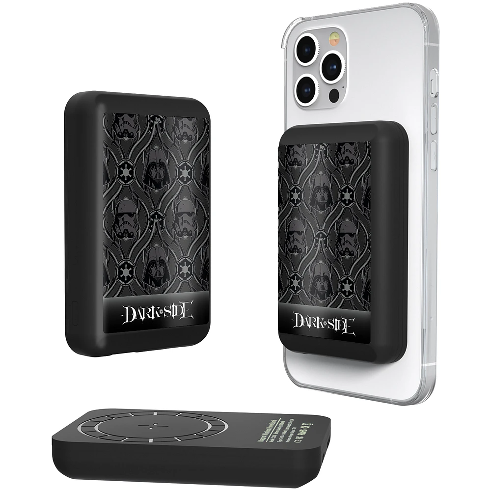 Keyscaper  Star Wars Dark Side Pattern Wireless Magnetic Powerbank