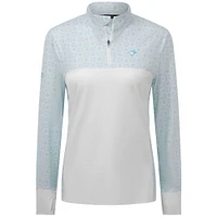 Women's Levelwear White Toronto Blue Jays Mosaic Quarter-Zip Top