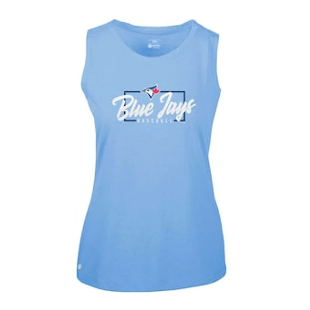 Women's Levelwear Powder Blue Toronto Jays Macy Finesse Muscle Tank Top