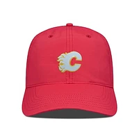 Men's Levelwear Red Calgary Flames Crest Adjustable Hat