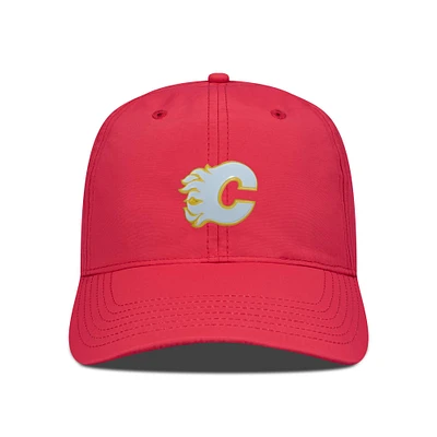 Men's Levelwear Red Calgary Flames Crest Adjustable Hat