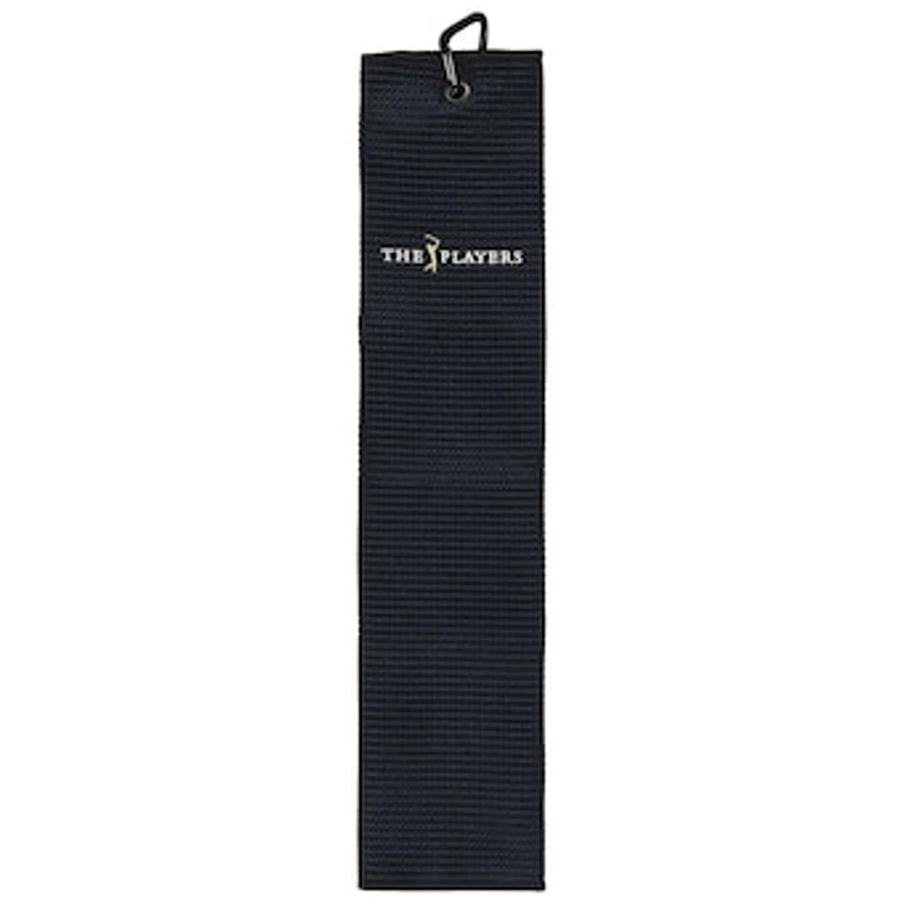 Black THE PLAYERS Microscrubber Golf Towel