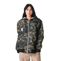 Unisex The Wild Collective  Camo Memphis Grizzlies Full-Zip Hoodie Bomber Jacket