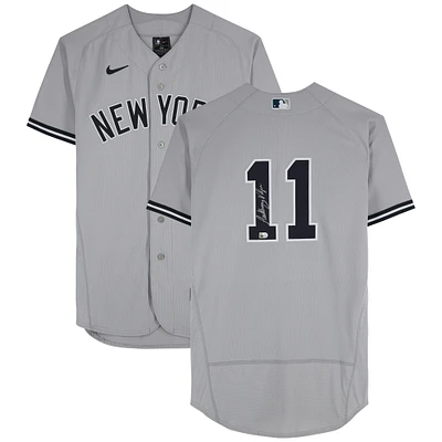 Anthony Volpe New York Yankees Autographed Gray Nike Authentic Jersey