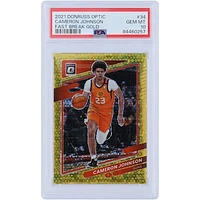 Cameron Johnson Phoenix Suns 2021-22 Panini Donruss Optic Fast Break Gold #34 #3/10 PSA Authenticated 10 Card