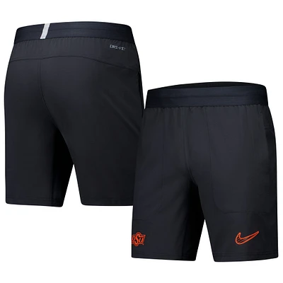 Men's Nike Black Oklahoma State Cowboys 2024/25 Sideline Performance Woven Shorts