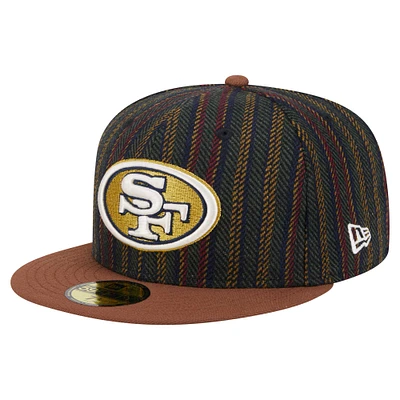 Men's New Era San Francisco 49ers Vintage Herringbone 59FIFTY Fitted Hat