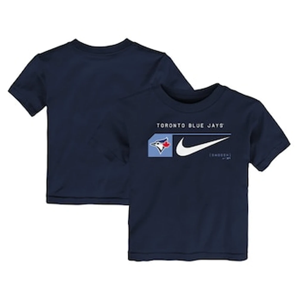 Toddler Nike Navy Toronto Blue Jays Team Swoosh Lockup T-Shirt