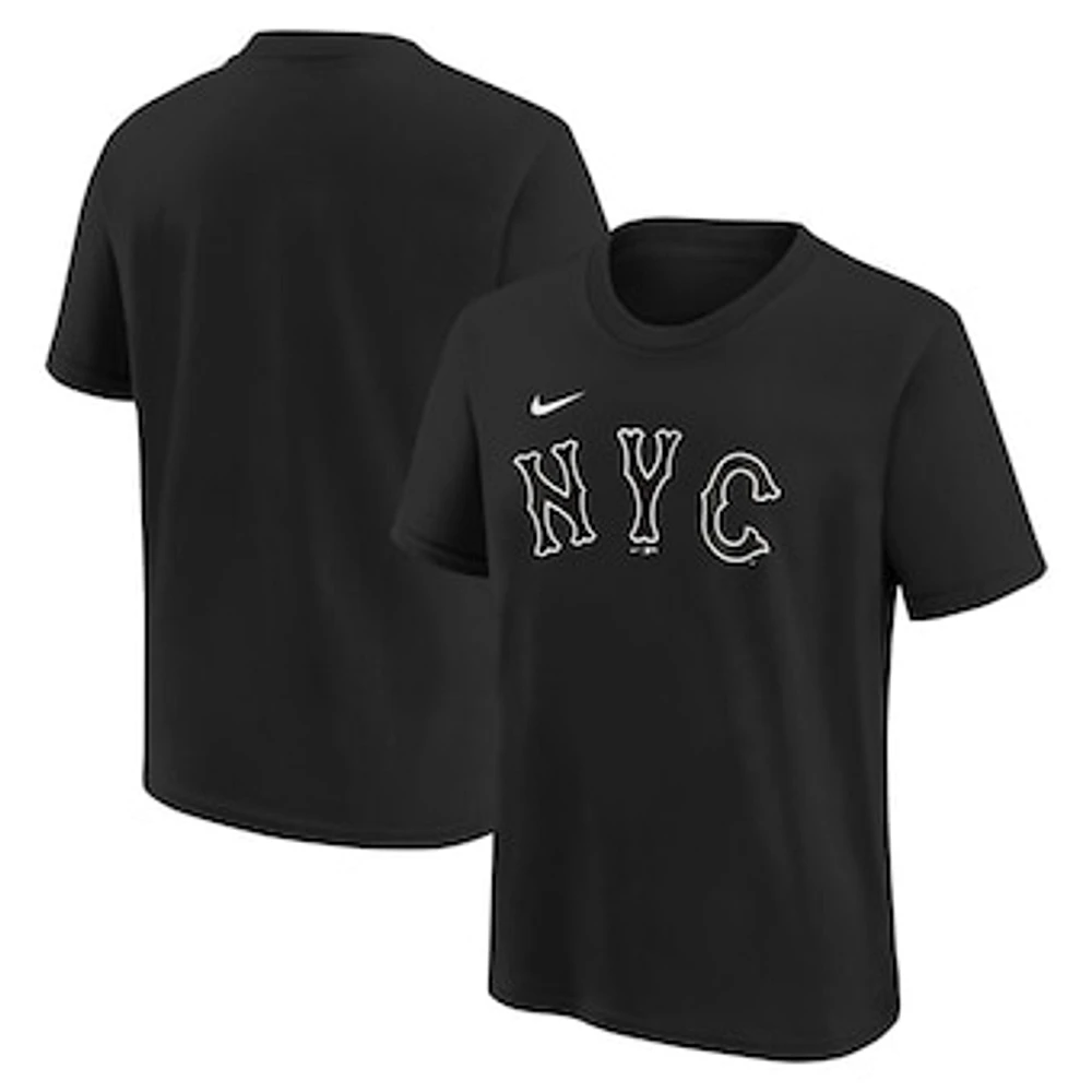 Youth Nike Black New York Mets City Connect T-Shirt