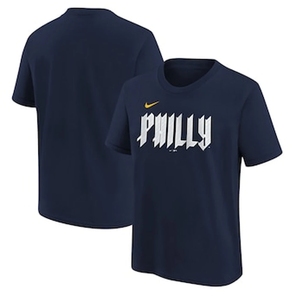 Youth Nike Navy Philadelphia Phillies City Connect T-Shirt