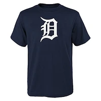 Youth Navy Detroit Tigers Primary Logo T-Shirt