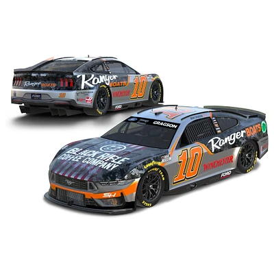 Action Racing Noah Gragson 2024 #10 Black Rifle Coffee/Ranger Boats 1:24 Color Chrome Die-Cast Ford Mustang