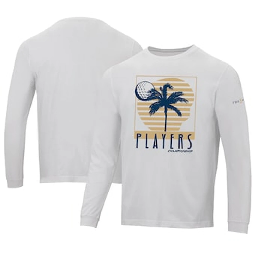 Men's Ahead  White THE PLAYERS Island Green Berkley Long Sleeve T-Shirt