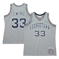 Men's Mitchell & Ness Patrick Ewing Gray Georgetown Hoyas 1983/84 Swingman Player Jersey