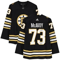 Charlie McAvoy Boston Bruins Autographed Black adidas Authentic Jersey with 100th Anniversary Patch and "Centennial Season" Inscription - Limited Edition of 24