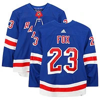 Adam Fox New York Rangers Autographed Game-Used #23 Blue Set 1 Jersey from the 2023-24 NHL Season