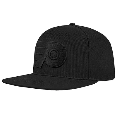 Men's Pro Standard Black Philadelphia Flyers Classic Tonal Snapback Hat