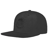 Men's Pro Standard Black Colorado Avalanche Classic Tonal Snapback Hat