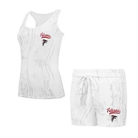 Women's Concepts Sport Atlanta Falcons Quartz Hacci Knit Tank Top & Shorts Sleep Set