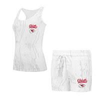 Women's Concepts Sport Kansas City Chiefs Quartz Hacci Knit Tank Top & Shorts Sleep Set