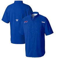 Men's Columbia Royal Buffalo Bills Tamiami Omni-Shade Button-Down Shirt