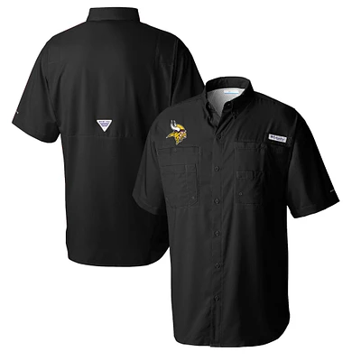 Men's Columbia Minnesota Vikings Tamiami Omni-Shade Button-Down Shirt