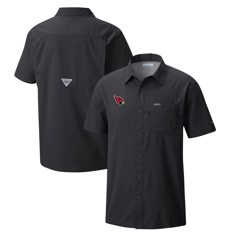 Men's Columbia Arizona Cardinals Slack Tide Omni-Wick Button-Up Camp Shirt