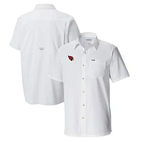 Men's Columbia Arizona Cardinals Slack Tide Omni-Wick Button-Up Camp Shirt