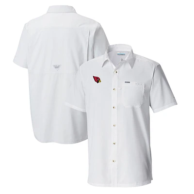 Men's Columbia Arizona Cardinals Slack Tide Omni-Wick Button-Up Camp Shirt