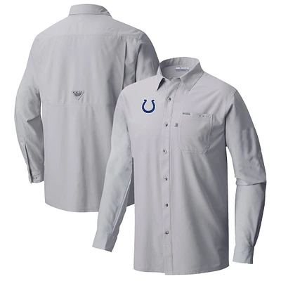 Men's Columbia Indianapolis Colts Slack Tide Omni-Wick Long Sleeve Button-Up Shirt