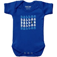 Newborn & Infant Chad Jake  Royal Dallas Mavericks Groovy Bodysuit
