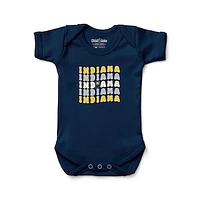 Newborn & Infant Chad Jake  Navy Indiana Pacers Groovy Bodysuit