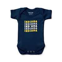 Newborn & Infant Chad Jake  Navy Indiana Pacers Groovy Bodysuit