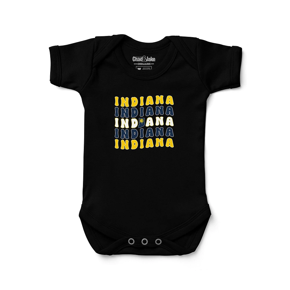 Newborn & Infant Chad Jake Indiana Pacers Groovy Bodysuit