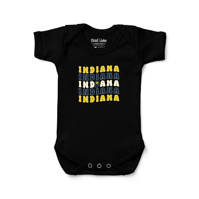 Newborn & Infant Chad Jake Indiana Pacers Groovy Bodysuit