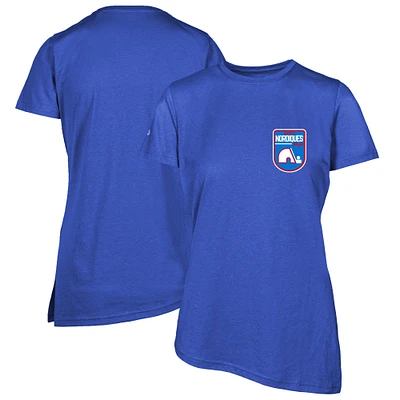 Women's Levelwear Royal Quebec Nordiques Retro Birch T-Shirt