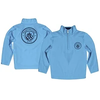 Youth Vive La Fete Sky Blue Manchester City Performance Quarter-Zip Pullover Top