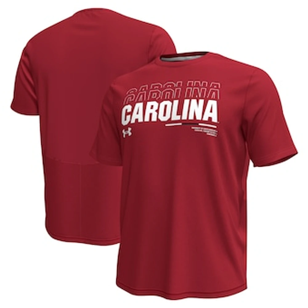 Men's Under Armour Garnet South Carolina Gamecocks Sideline Knockout T-Shirt