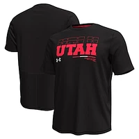 Men's Under Armour Black Utah Utes Sideline Knockout T-Shirt