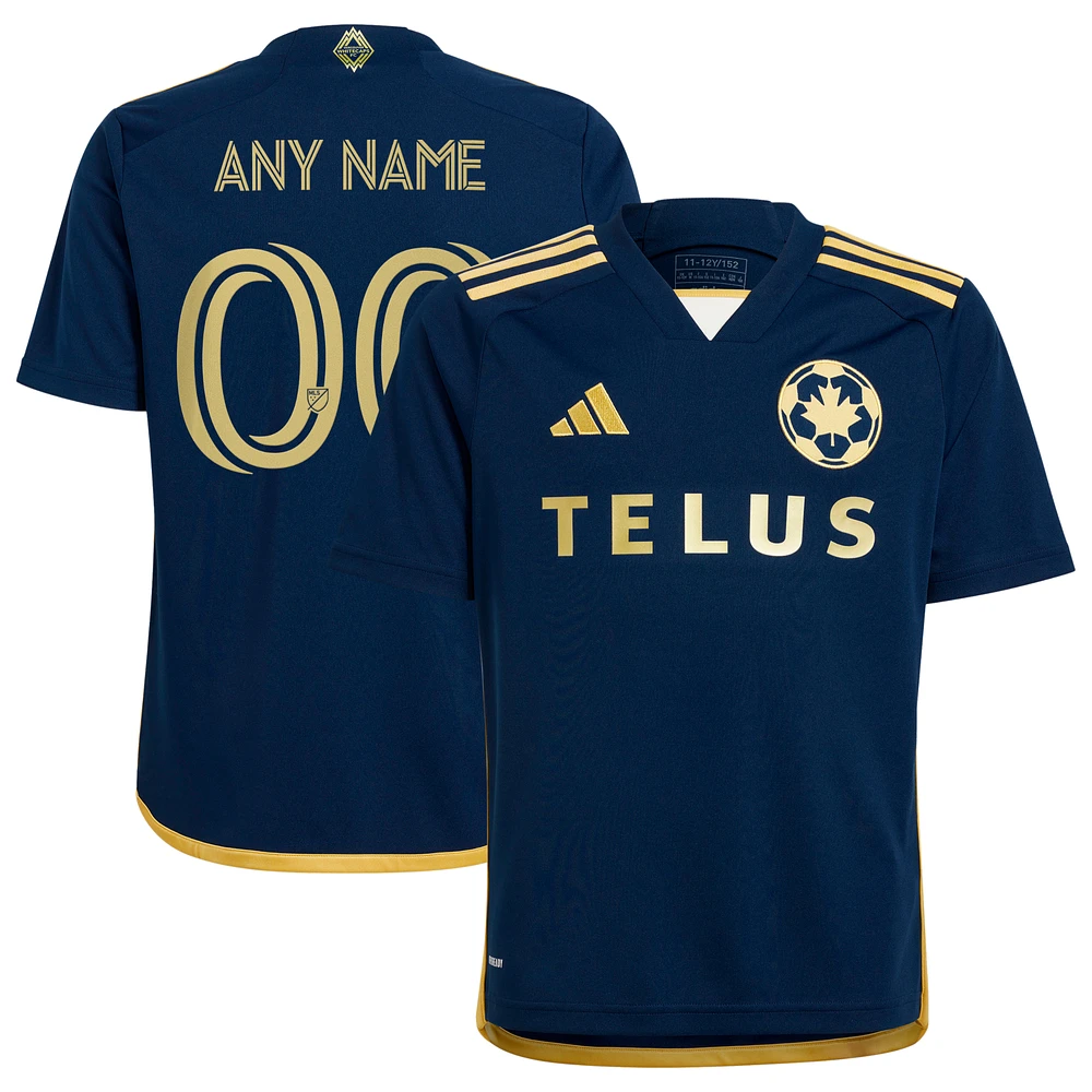 Youth adidas  Navy Vancouver Whitecaps FC 2024 The 50 Replica Custom Jersey