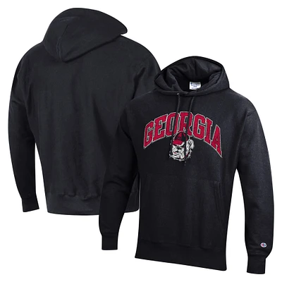 Men's Champion Georgia Bulldogs Vault Late Night Reverse Weave Pullover Hoodie