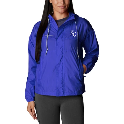 Women's Columbia Royal Kansas City Royals Flash Challenger Full-Zip Windbreaker Jacket