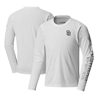 Youth Columbia White San Diego Padres Terminal Tackle Long Sleeve T-Shirt